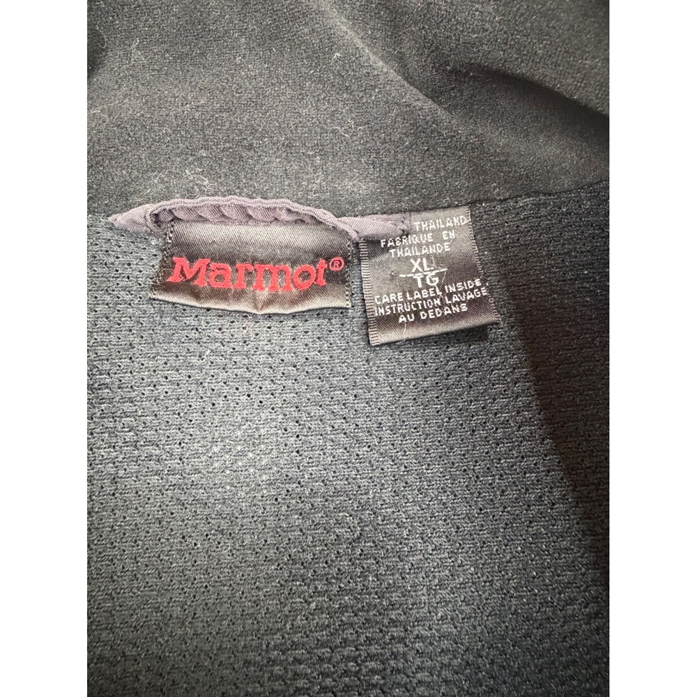 Marmot Adamant Mens XL Black Hybrid Wool Fleece Softshell Full Zip Jacked - Picture 2 of 7